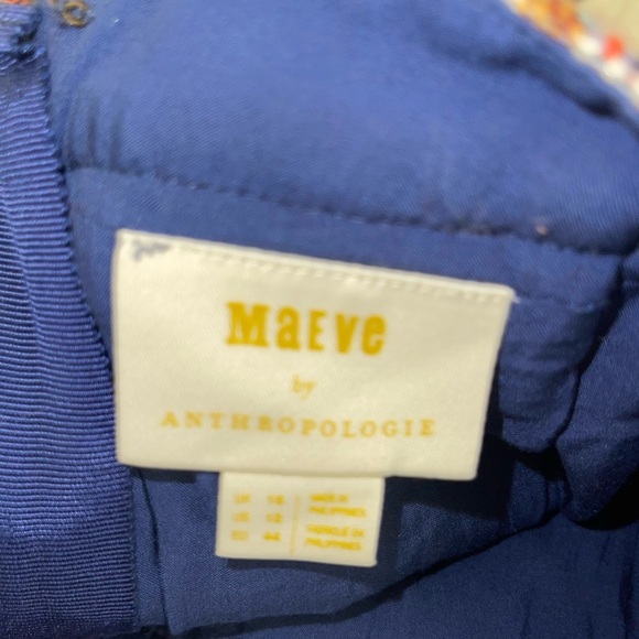 Anthropologie Maeve Zaira Multi colored Tweed Fringe Skirt - Picture 7 of 12